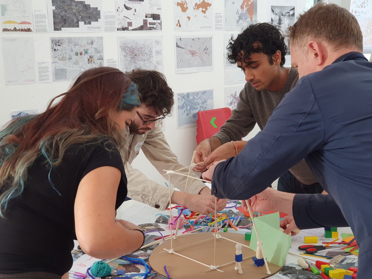 Members of the Buildings group in action at Multigenerational Places: Glasgow